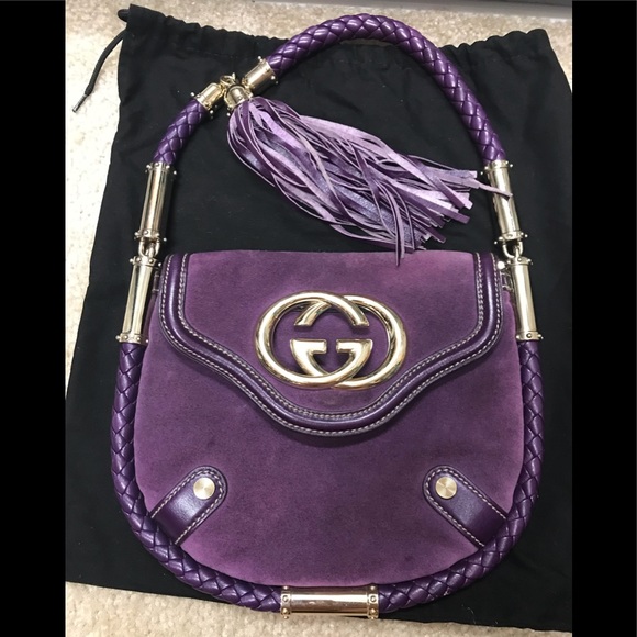 Gucci Handbags - 💯 Authentic classy GUCCI suede tassel hobo